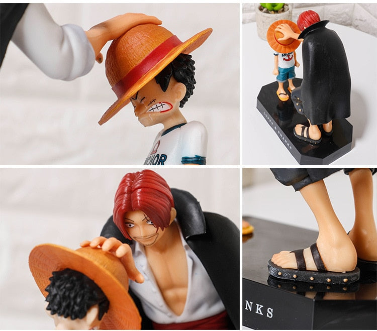 One Piece Shanks y Luffy Pequeño 18cm